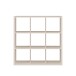 Regal >MAURO< in sandfarben - 107,2x107,3x32,9cm (BxHxT)