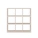 Regal >MAURO< in sandfarben - 107,2x107,3x32,9cm (BxHxT)