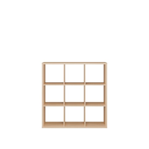 Regal >MAURO< in Eiche Dekor - 107,2x107,3x32,9cm (BxHxT)