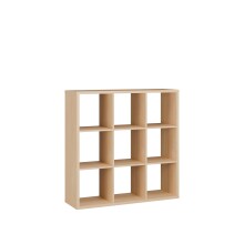Regal >MAURO< in Eiche Dekor - 107,2x107,3x32,9cm (BxHxT)