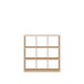 Regal >MAURO< in Eiche Dekor - 107,2x107,3x32,9cm (BxHxT)