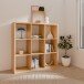 Regal >MAURO< in Eiche Dekor - 107,2x107,3x32,9cm (BxHxT)