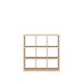 Regal >MAURO< in Eiche Dekor - 107,2x107,3x32,9cm (BxHxT)