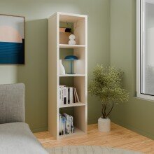 Regal >MAURO< in sandfarbig - 38,2x141,8x32,9cm...