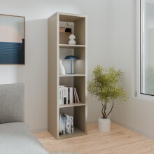 Regal >MAURO< in Taupe - 38,2x141,8x32,9cm (BxHxT)