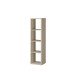Regal >MAURO< in Taupe - 38,2x141,8x32,9cm (BxHxT)
