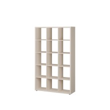 Regal >MAURO< in sandfarbig - 107,2x176,3x32,9cm (BxHxT)