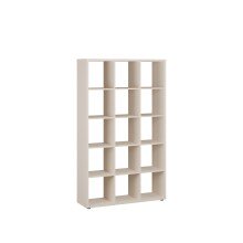 Regal >MAURO< in sandfarbig - 107,2x176,3x32,9cm (BxHxT)