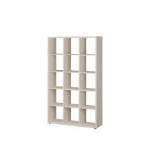 Regal >MAURO< in sandfarbig - 107,2x176,3x32,9cm (BxHxT)