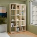 Regal >MAURO< in sandfarbig - 107,2x176,3x32,9cm (BxHxT)