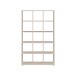 Regal >MAURO< in sandfarbig - 107,2x176,3x32,9cm (BxHxT)