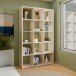 Regal >MAURO< in sandfarbig - 107,2x176,3x32,9cm (BxHxT)