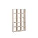 Regal >MAURO< in sandfarbig - 107,2x176,3x32,9cm (BxHxT)