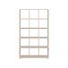 Regal >MAURO< in sandfarbig - 107,2x176,3x32,9cm (BxHxT)