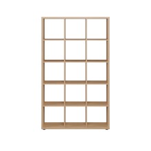 Regal >MAURO< in Elegancia Eiche Dekor - 107,2x176,3x32,9cm (BxHxT)