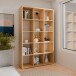 Regal >MAURO< in Elegancia Eiche Dekor - 107,2x176,3x32,9cm (BxHxT)