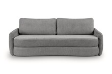 Schlafsofa >Diana< in grau, Strukturstoff - 231x93x108cm (BxHxT)