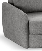 Schlafsofa >Diana< in grau, Strukturstoff - 231x93x108cm (BxHxT)