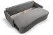 Schlafsofa >Diana< in grau, Strukturstoff - 231x93x108cm (BxHxT)