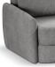 Schlafsofa >Diana< in grau, Strukturstoff - 231x93x108cm (BxHxT)