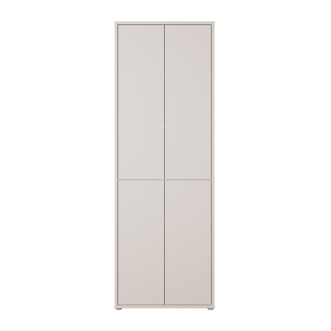 Stauraumschrank >ALICE SPRINGS< in Sandfarben - 74,5x214,3x34,9cm (BxHxT)