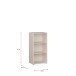 Regal >ALICE SPRINGS< in sandfarbig - 49,8x99,1x34,9cm (BxHxT)