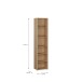 Regal >ALICE SPRINGS< in Elegancia Eiche Dekor - 49,8x214,3x34,9cm (BxHxT)