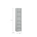 Regal >ALICE SPRINGS< in Secret grey - 49,8x214,3x34,9cm (BxHxT)