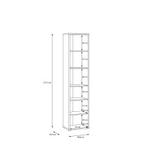 Regal >ALICE SPRINGS< in Sand - 49,8x214,3x34,9cm (BxHxT)
