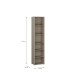 Regal >ALICE SPRINGS< in Taupe - 49,8x214,3x34,9cm (BxHxT)