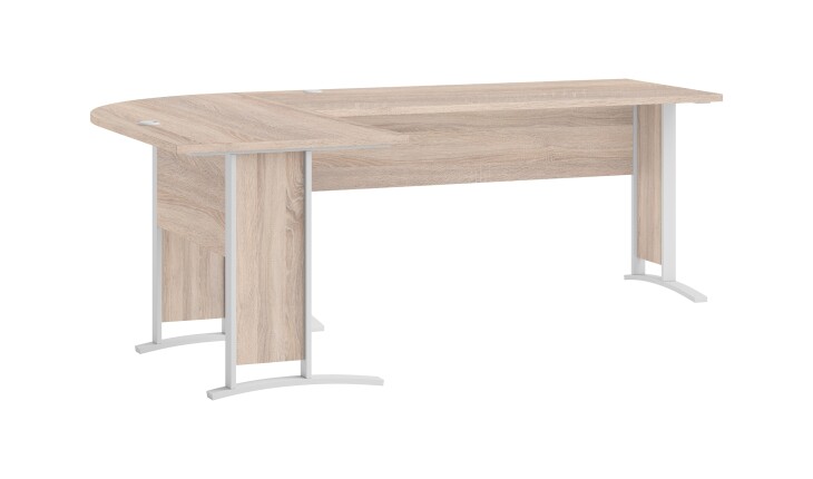 Eckschreibtisch >Clermont< in Eiche Sonoma Dekor - 220x73x170 (BxHxT)
