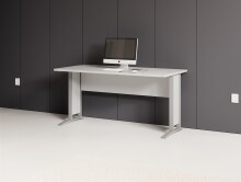 Schreibtisch >Clermont< in weiss Dekor - 150x73x70...