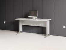 Schreibtisch >Clermont< in weiss Dekor - 150x73x70...