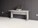 Schreibtisch >Clermont< in weiss Dekor - 150x73x70 (BxHxT)