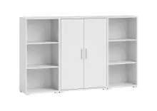 Regal-Set >Clermont< (3-teilig) in weiss Dekor -...