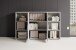 Regal-Set >Clermont< (3-teilig) in weiss Dekor - 184x114x35 (BxHxT)