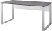 Schreibtisch >4150< in Weiß/Basalto-Dunkel - 158x75x79cm (BxHxT)