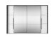 Kleiderschrank >Denver< in Weiß Abs.Graphit - 311,9x225,5x61cm (BxHxT)