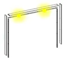 Passepartout >Denver< in Graphit - 320,6x229,9x23cm...