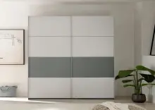 Schwebetürenschrank >MODESTE< in Salbei /...