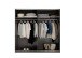 Schwebetürenschrank >MODESTE< in Salbei / Hellgrau - 215x210x60,5cm (BxHxT)