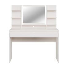 Schminktisch >LISSON< in Sand inkl. Beleuchtung -...