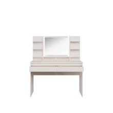 Schminktisch >LISSON< in Sand inkl. Beleuchtung - 120x141x42cm (BxHxT)