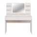 Schminktisch >LISSON< in Sand inkl. Beleuchtung - 120x141x42cm (BxHxT)