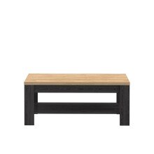 Couchtisch >BOHOL< in Riviera Eiche / Cabezone Eiche - 100x45,7x60cm (BxHxT)