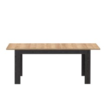 Esstisch >BOHOL< ausziehbar in Riviera Eiche / Cabezone - 160x78,2x90,2cm (BxHxT)