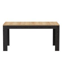 Esstisch >BOHOL< ausziehbar in Riviera Eiche / Cabezone - 160x78,2x90,2cm (BxHxT)