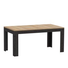 Esstisch >BOHOL< ausziehbar in Riviera Eiche / Cabezone - 160x78,2x90,2cm (BxHxT)