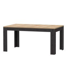 Esstisch >BOHOL< ausziehbar in Riviera Eiche / Cabezone - 160x78,2x90,2cm (BxHxT)