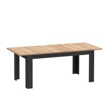 Esstisch >BOHOL< ausziehbar in Riviera Eiche / Cabezone - 160x78,2x90,2cm (BxHxT)